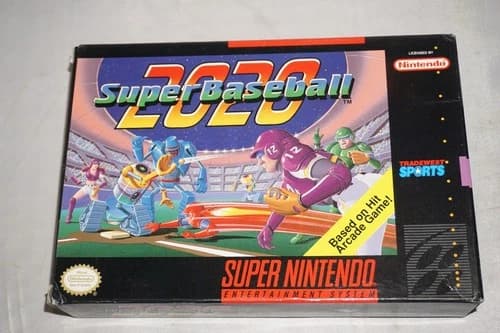 Super Baseball 2020 (Super Nintendo SNES) Complete in Box CIB