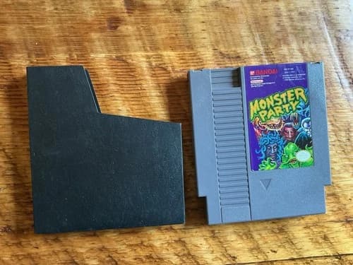 Nintendo NES Monster Party Authentic Cartridge Tested