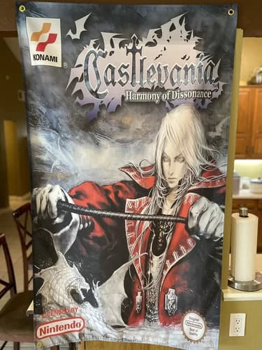 Castlevania Harmony of Dissonance 5' Flag Banner Nintendo Game Boy Advance 2002