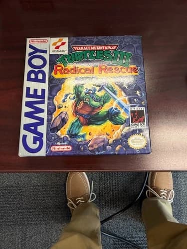 Konami Teenage Mutant Ninja Turtles III Radical Rescue Game Boy CIB