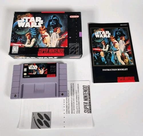 Super Star Wars - Super Nintendo SNES, 1996 - CIB - *TESTED* - AUTHENTIC