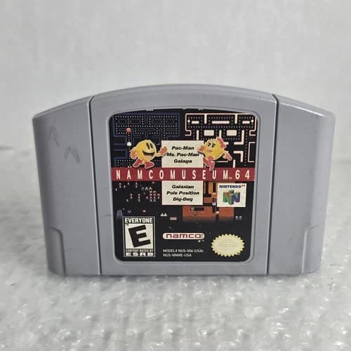 Namco Museum 64 N64 Nintendo 64 Cartridge Tested Cleaned Pins Namco Authentic