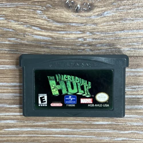 The Incredible Hulk (Nintendo Game Boy Advance GBA) AUTHENTIC TESTED