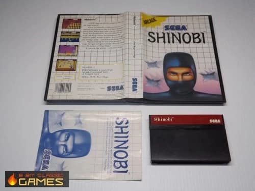 Shinobi COMPLETE BOX - Sega Master System - 57a
