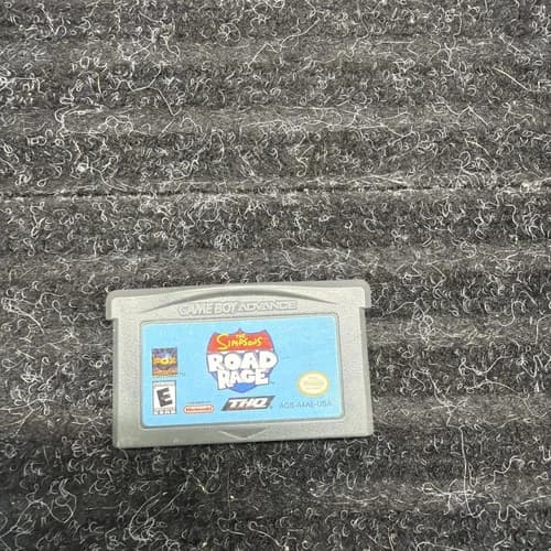 Simpsons Road Rage GBA (Nintendo Game Boy Advance, 2003) Cart Authentic Tested