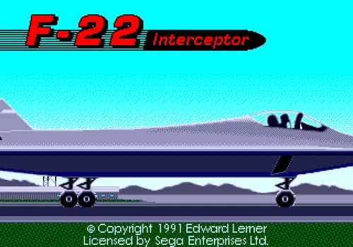 F-22 Interceptor - Sega Genesis Game Complete