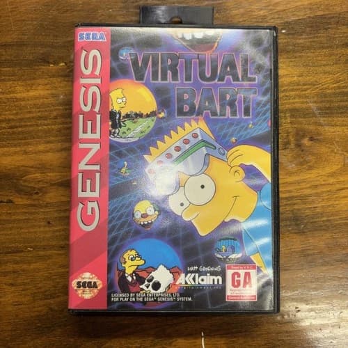 1994 Sega Genesis Virtual Bart, Simpsons