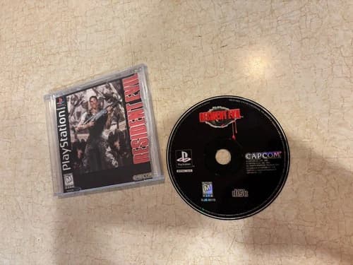 Resident Evil (Sony PlayStation 1 PS1, 1996 Game Disc only with Printed Art Work