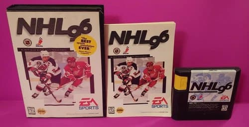 NHL 96 Hockey 1996 ~ Sega Genesis Authentic Game Works Complete