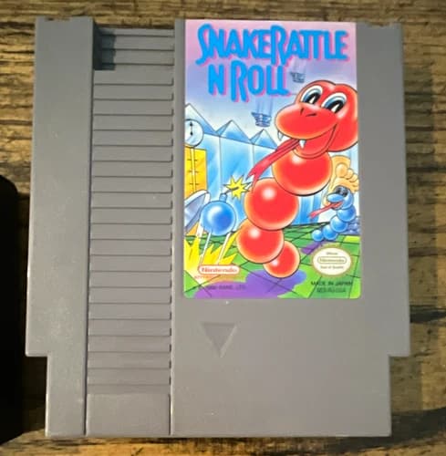 Nintendo Snake Rattle 'n' Roll for Nintendo NES NTSC-U/C Action Game Cartridge