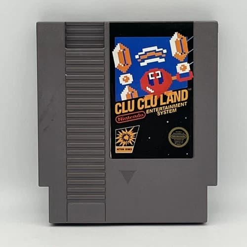 Clu Clu Land NES Nintendo Entertainment System Action Video Game - Tested