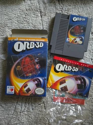 ORB-3D (Nintendo Entertainment System, 1990) NES CIB complete