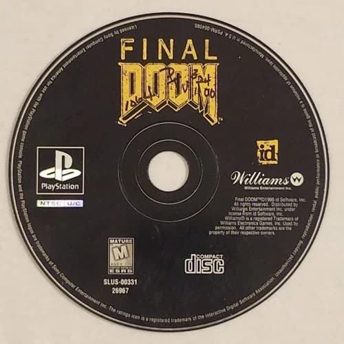 Final Doom (Sony PlayStation 1, 1996) PS1 - Disc Only - Tested And Working