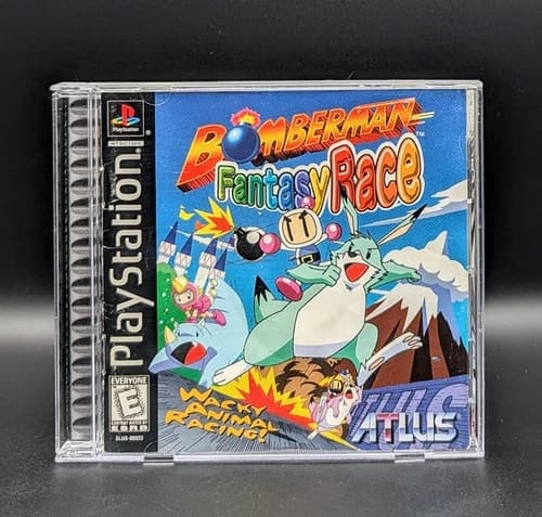 Bomberman Fantasy Race PlayStation 1 PS1 Atlus Complete RARE!