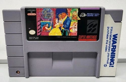 Disney's Beauty and the Beast (Super Nintendo SNES, 1994) Tested