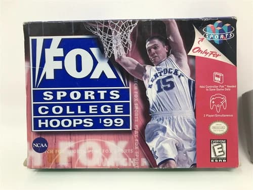 Fox Sports College Hoops 99 - Nintendo 64 N64 - Complete in box CIB