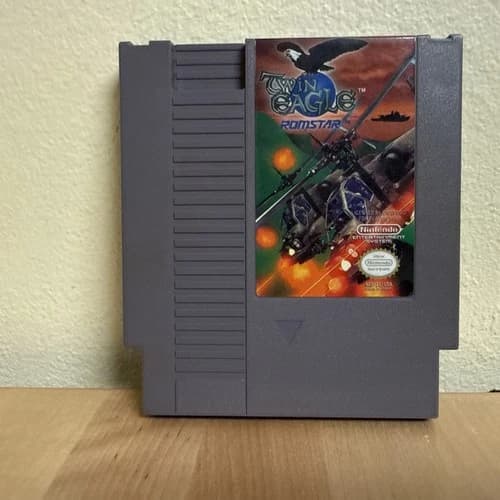 Romstar Twin Eagle Nintendo NES Game Cartridge NTSC-U/C US/Canada Tested