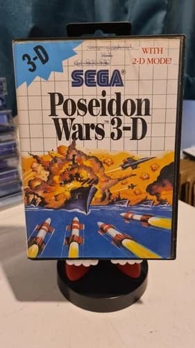 SEGA MASTER SYSTEM POSEIDON WARS 3D VIDEO GAME COMPLETE