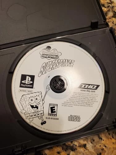 SPONGEBOB SQUAREPANTS SUPERSPONGE - PLAYSTATION PS1 - DISC ONLY