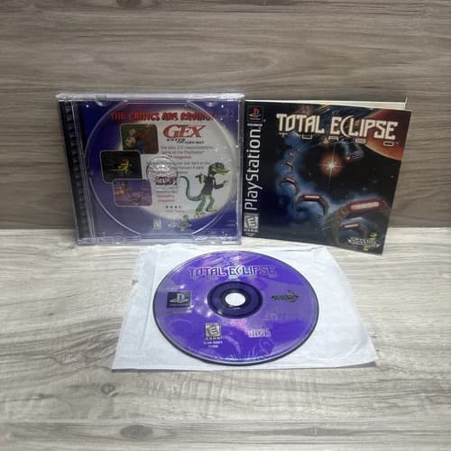 Total Eclipse Turbo (Sony PlayStation 1, 1995) PS1 CIB! W/ Manual! And REG CARD
