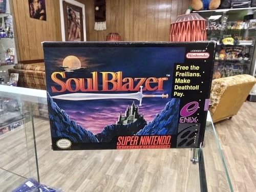 Soul Blazer Super Nintendo Entertainment System 1992 * BOX ONLY *Complete Yours
