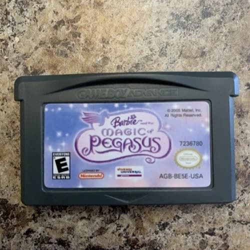 Barbie and the Magic of Pegasus (Game Boy Advance GBA, 2000) Authentic GBA