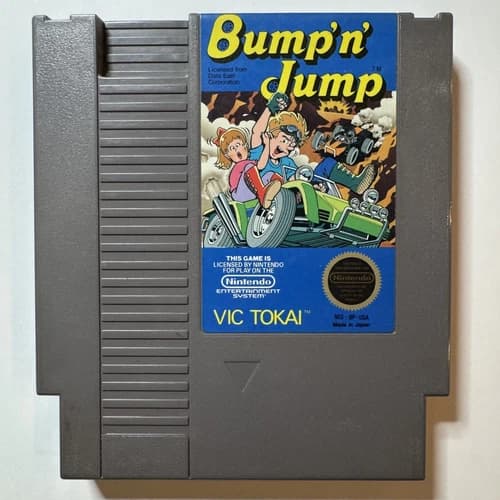 Nintendo NES: Bump'n Jump Cartridge - Tested & WORKS