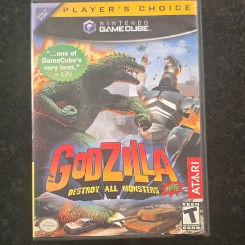 Atari Godzilla: Destroy All Monsters Melee GameCube Fighting Multiplayer NTSC T