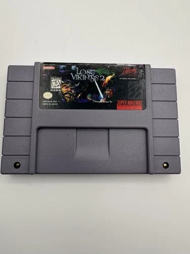 The Lost Vikings 2 Super Nintendo SNES Authentic Cartridge Only - Tested