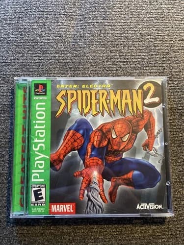 Spider-Man 2 -- Enter: Electro (Sony PlayStation 1, 2001) complete cib RARE