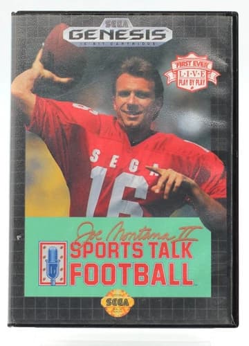 Joe Montana II Sports Talk Football • Sega Genesis • C.I.B. • TESTED • 1991