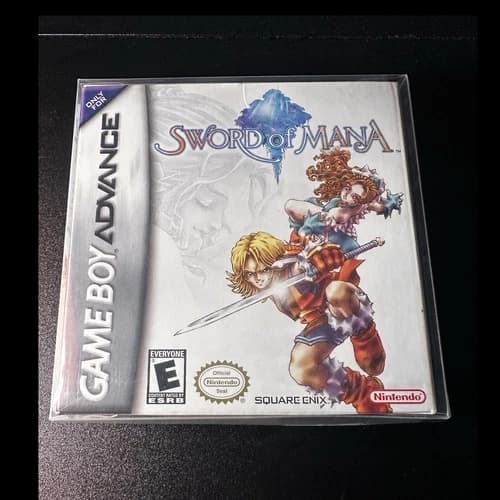 Square Enix Sword of Mana Game Boy Advance Action Adventure E Manual Box 2003
