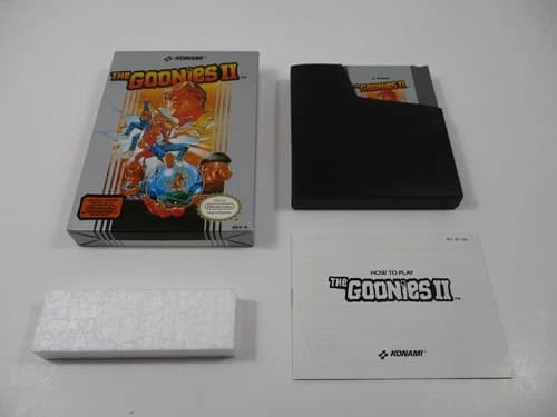 THE GOONIES II Nintendo NES Game Complete In Box Authentic!