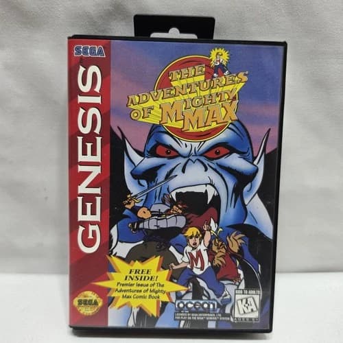 Adventures of Mighty Max (Sega Genesis, 1994) Complete - Tested CIB