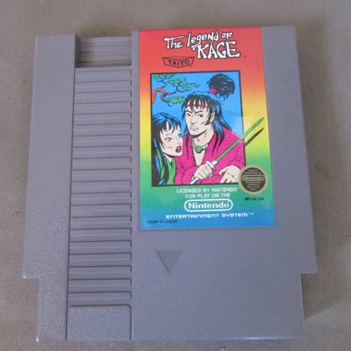 The Legend of Kage Nintendo NES Authentic Game Tested Working Cleaned t7