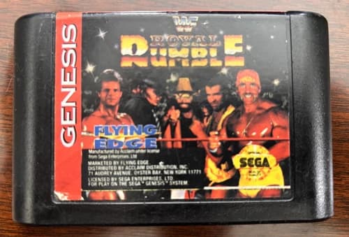 WWF Royal Rumble (Sega Genesis, 1993) Game Cartridge Only Fully TESTED AUTHENTIC