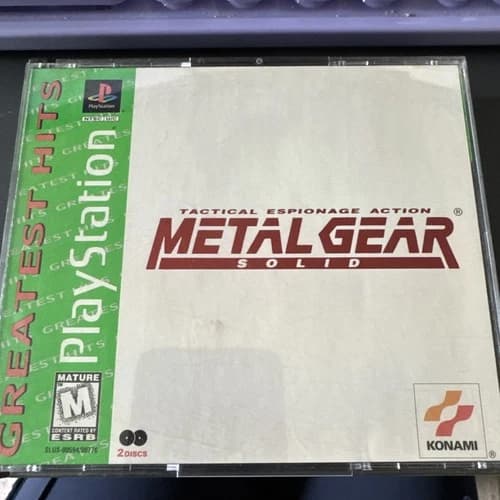 Metal Gear Solid [Greatest Hits] (Sony PlayStation 1 PS1, 1999)