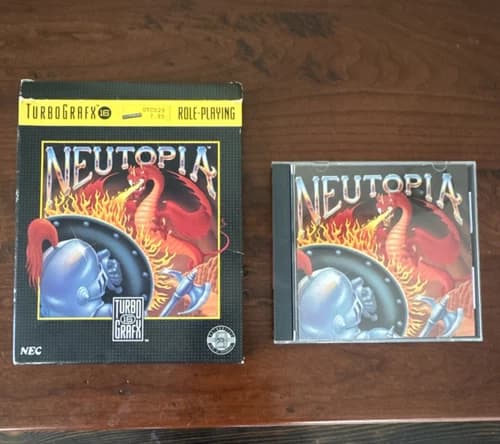 NEC Neutopia TurboGrafx-16 RPG Game with Box Case Manual NTSC-U