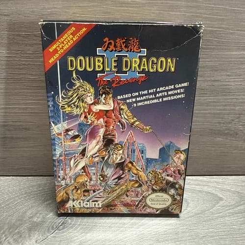 Double Dragon II 2 The Revenge Nintendo NES CIB Box Manual Tested Authentic