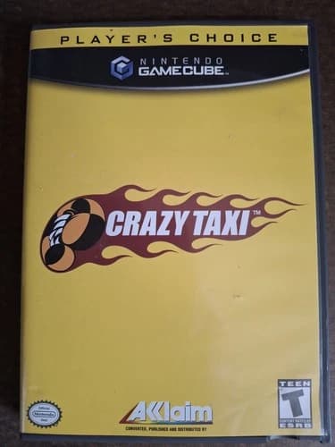 Crazy Taxi Nintendo GameCube Player's Choice Manual Included CIB Clean Disk