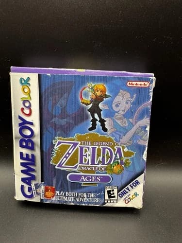 The Legend of Zelda Oracle of Ages Game Boy Color Complete CIB