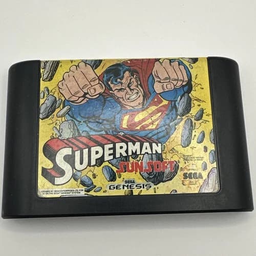 Superman (Sega Genesis, 1992) Cartridge Only Authentic Tested & Working
