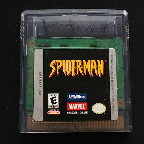 Spider Man Nintendo Game Boy Color 2000 GBC Cart Only Tested