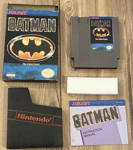 Batman: The Video Game (Nintendo NES, 1990) CIB Complete Tested