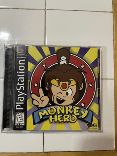 Monkey Hero (PS1, Sony PlayStation 1, 1999) Complete w/ Manual Tested Working