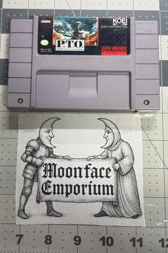 PTO PACIFIC THEATER OF OPERATIONS Super Nintendo SNES cleaned & tested FREE SHIP