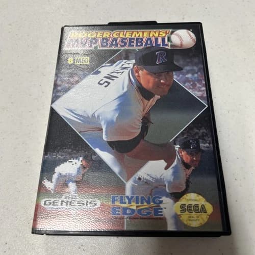 Roger Clemens' MVP Baseball (Sega Genesis, 1992) Flying Edge CIB Complete Game