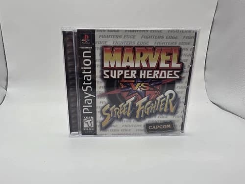 Marvel Super Heroes vs. Street Fighter (Playstation PS1 1999)Cib W Registration