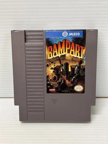 Rampart Nintendo NES Tested Working Clean Cart