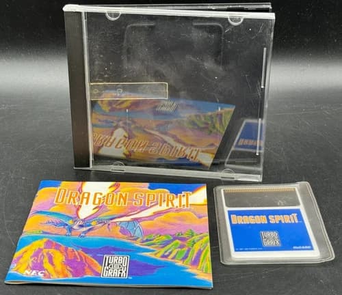 Dragon Spirit TurboGrafx 16 CIB Complete W/ Manual Authentic
